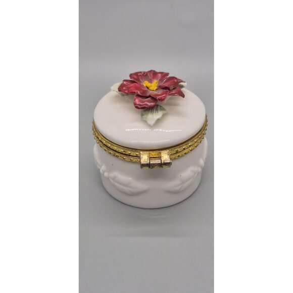 Zales Trinket Box Limoges Ceramic Limited Edition 2000 Jewelry - Picture 1 of 6